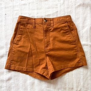 Madewell Camp Shorts - BURNT SIENNA SIZE SMALL